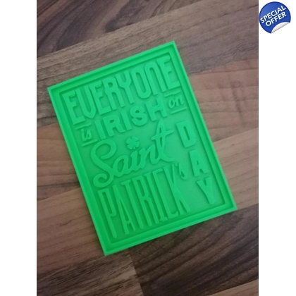 St Patricks Day 3D Printed Fridge Magnet St Patricks Day 3D Printed Fridge Magnet