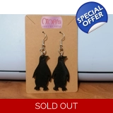 Penguin Black Silhouette 3D Printed Ea..