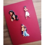 Disney Aladdin & Jasmine 3 Piece Pin B..