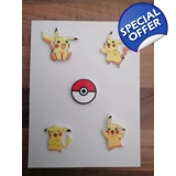Pokémon Pikachu Pokeball 5 Piece Pin B..