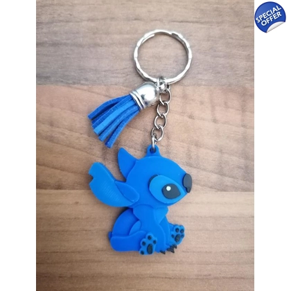 Disney Stitch & Lilo - Stitch Sitting Facing Right 3D Printed Keyring Disney Stitch & Lilo - Stitch Sitting Facing Right 3D Printed Keyring