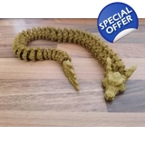 Articulated Gold Dragon Flexi 3D Printed