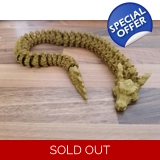 Articulated Gold Dragon Flexi 3D Printed