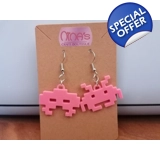 Space Invaders Pink Retro 3D Printed E..