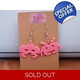 Space Invaders Pink Retro 3D Printed E..