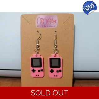 Gameboy Pink Retro 3D P..