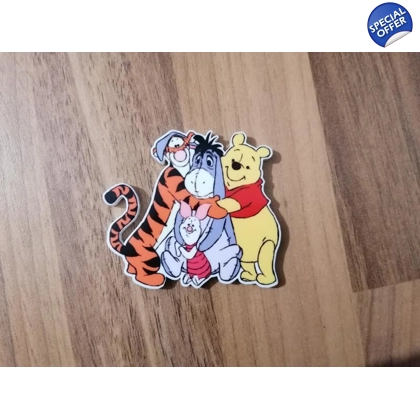 Disney Winnie The Pooh Friends Acrylic Sublimated Magnet Disney Winnie The Pooh Friends Acrylic Sublimated Magnet