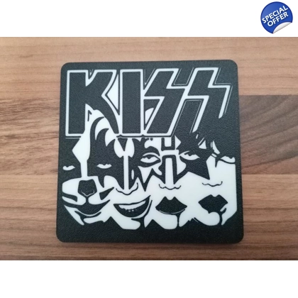 KISS Rock Band 3D Printed Drinks Coaster