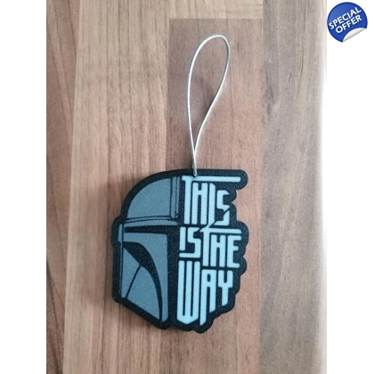 Disney Star Wars Mandalorian This Is The Way Hanging Decoration 3D Printed Disney Star Wars Mandalorian This Is The Way Hanging Decoration 3D Printed