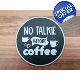 No Talkie Before Coffee 3D Printed Dri..