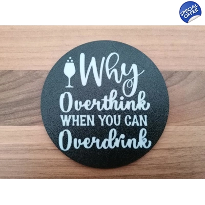 Why Overthink When You Can Overdrink 3D Printed Mug Drinks Coaster
