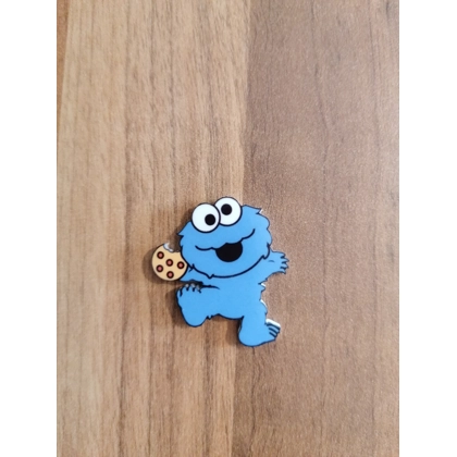 Sesame Street - Baby Cookie Monster With Cookie Single Pin Badge