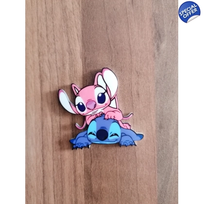 Disney Lilo & Stitch - Stitch & Angel Cute Acrylic Sublimated Magnet Disney Lilo & Stitch - Stitch & Angel Cute Acrylic Sublimated Magnet