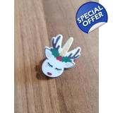 Unicorn Christmas Single Pin Badge