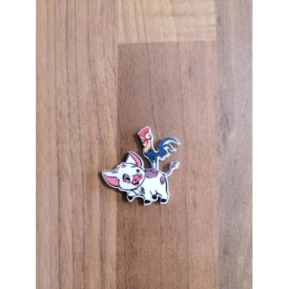 Disney Moana Chicken & Pig Single Pin Badge Disney Moana Chicken & Pig Single Pin Badge