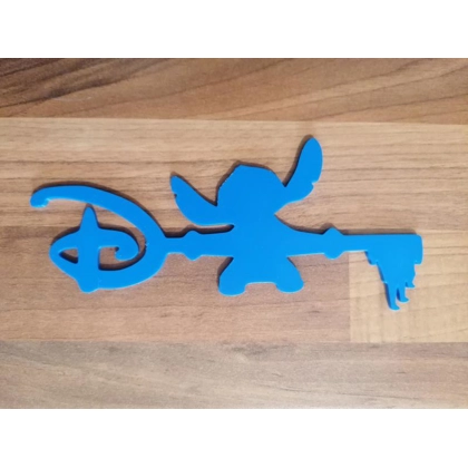 Disney Stitch & Lilo - Stitch - Ohana Standing Style Blue Key 3D Printed
