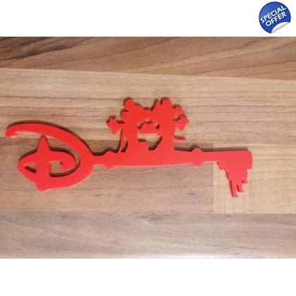 Disney Mickey & Minnie Mouse - Kissing & Standing Style Key 3D Printed