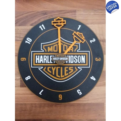 Harley Davidson 3D Printed Wall Clock
