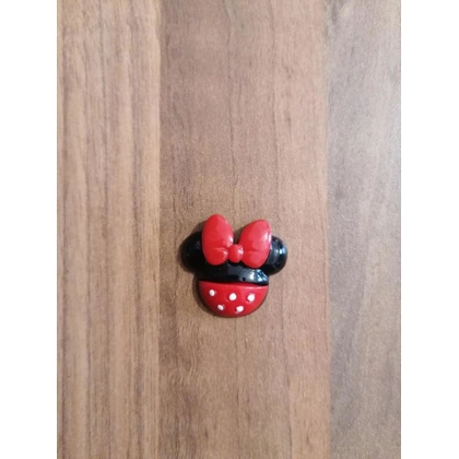 Disney Minnie Mouse Ears Shape Plastic Single Pin Badge Disney Minnie Mouse Ears Shape Plastic Single Pin Badge