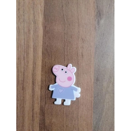 Peppa Pig Standing Happy Plastic Single Pin Badge Peppa Pig Standing Happy Plastic Single Pin Badge