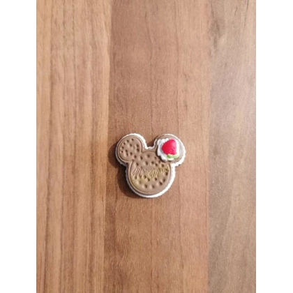 Disney Mickey Mouse Dessert Plastic Single Pin Badge Disney Mickey Mouse Dessert Plastic Single Pin Badge