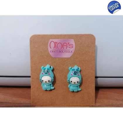 Monster Inc Hello Kitty Sullivan Stud Earrings Set Monster Inc Hello Kitty Sullivan Stud Earrings Set