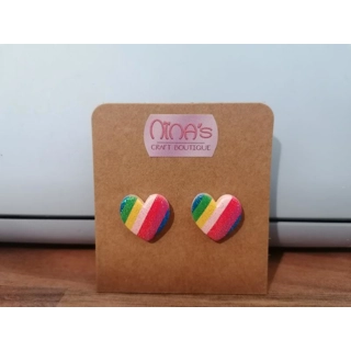 Heart Earrings Pride Lo..