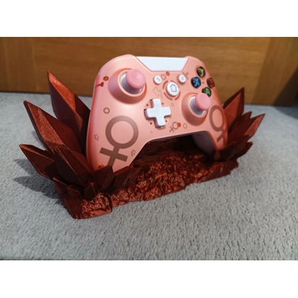 Xbox Glitter Red Crystal 3D Printed Controller Holder Stand