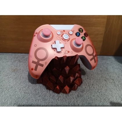 Xbox Glitter Red Crystal Rock 3D Printed Controller Holder Stand