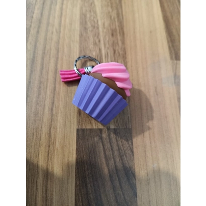 Cupcake Fidget Sensory Clicker Keyring Keychain 3D Printed