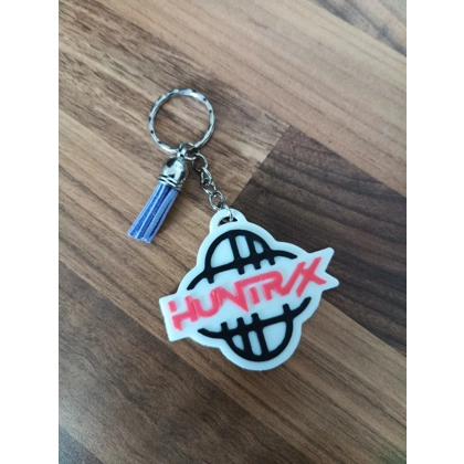 K-Pop Demon Hunters Huntrix Logo 3D Girlband Printed Keyring Keychain