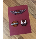 Harley Davidson 3 Piece Pin Badge Set