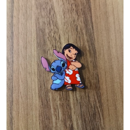 Disney Lilo & Stitch - Stitch & Lilo Standing Together Single Pin Badge