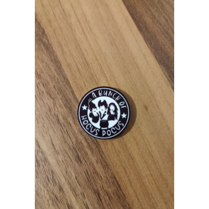 Hocus Pocus - A Bunch Of Hocus Pocus Single Round Pin Badge