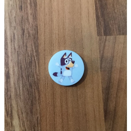 Bluey - Jumping Single Sublimated Round Pin Badge