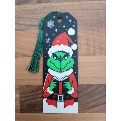 The Grinch Christmas Bookmark Grinch Reading Book Design 1 3D Printed Bookmark The Grinch Christmas Bookmark Grinch Reading Book Design 1 3D Printed Bookmark