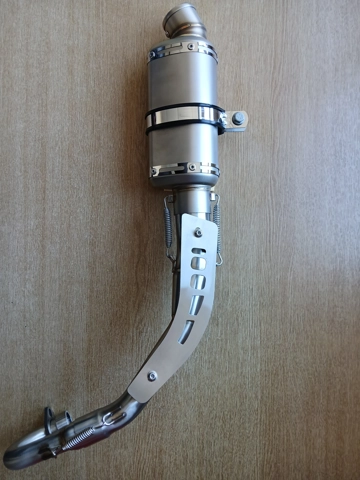 BLUROC X BONGO 125 DECAT STAINLESS  EXHAUST SYSTEM. Removable baffle