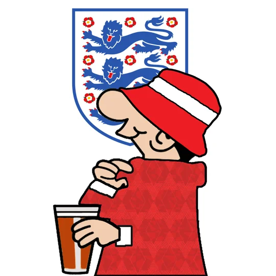 ANDY CAPP ENGLAND RED
