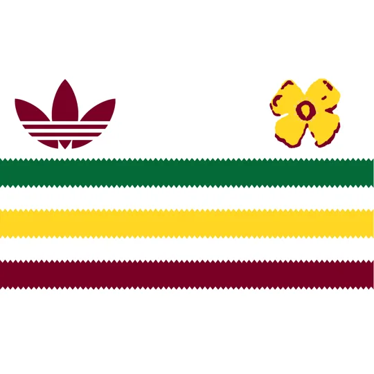 3 STRIPES FLOWERED UP