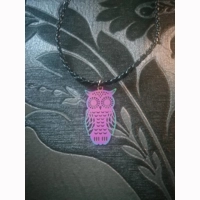 multi coloured owl choker