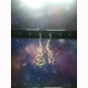 dancing skeleton pendant earrings