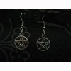 pentagram pendant earri..
