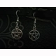 pentagram pendant earrings
