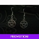 pentagram pendant earrings