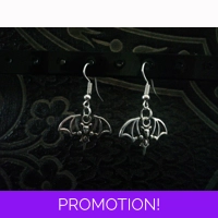 bat pendant earrings