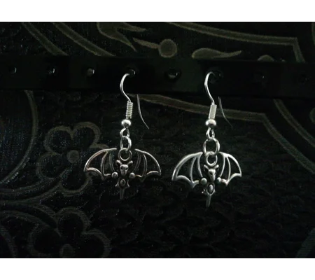 bat pendant earrings