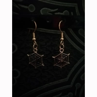 cobweb earrings
