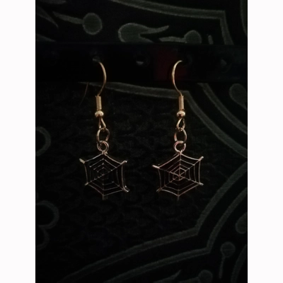 cobweb earrings