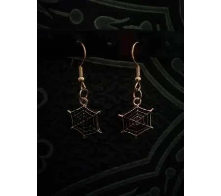cobweb earrings
