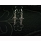gothic dagger pendant earrings